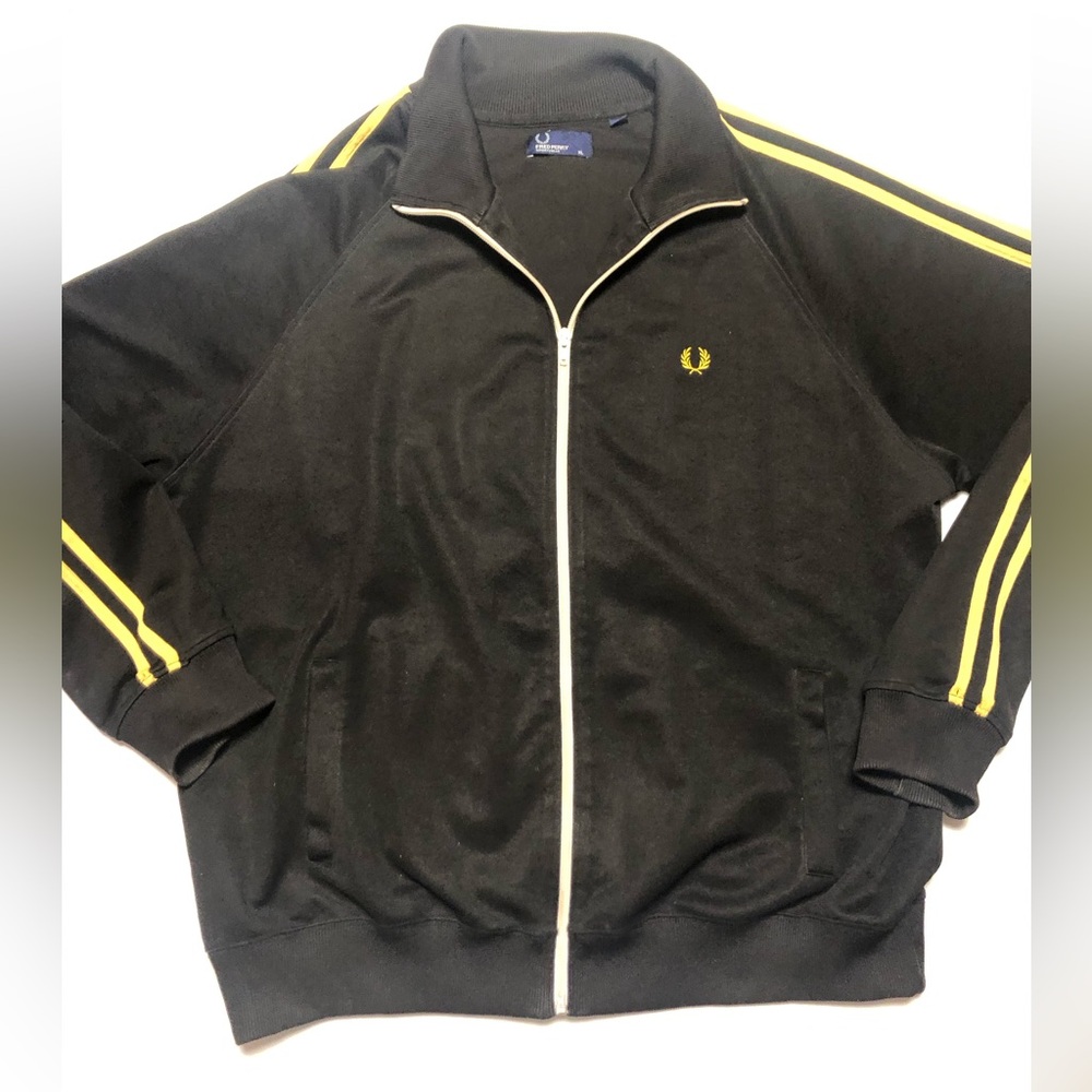 Fred Perry Black mod style track jacket